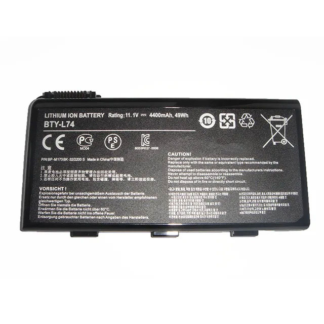 باتری لپ تاپ ام اس آی L74-6Cell Gimo Plus مشکی-49 وات ساعت